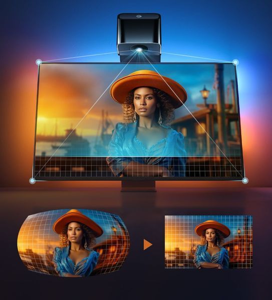 Набір адаптивного підсвічування Govee H6099 Backlight 3 Lite 40-50', RGBICW, WI-FI/Bluetooth, чорний H60973D1 фото