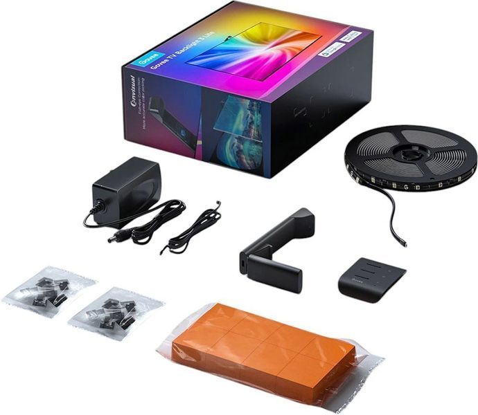 Набір адаптивного підсвічування Govee H6099 Backlight 3 Lite 40-50', RGBICW, WI-FI/Bluetooth, чорний H60973D1 фото