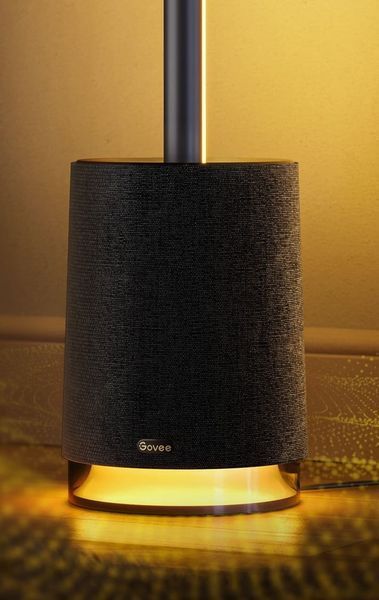 Торшер розумний Govee H6079, 1500Lm, RGBICW, with speaker, WI-FI/Bluetooth, чорний H6079312 фото