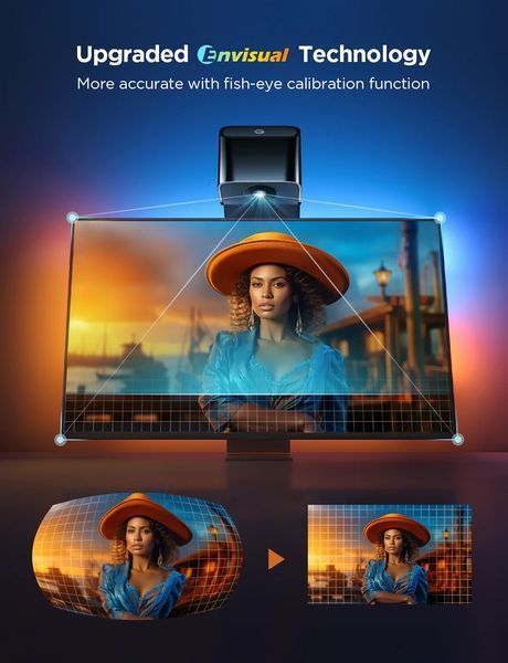 Набір адаптивного підсвічування Govee H6099 Backlight 3 Lite 55-65', RGBIC, WI-FI/Bluetooth, чорний H60993D1 фото