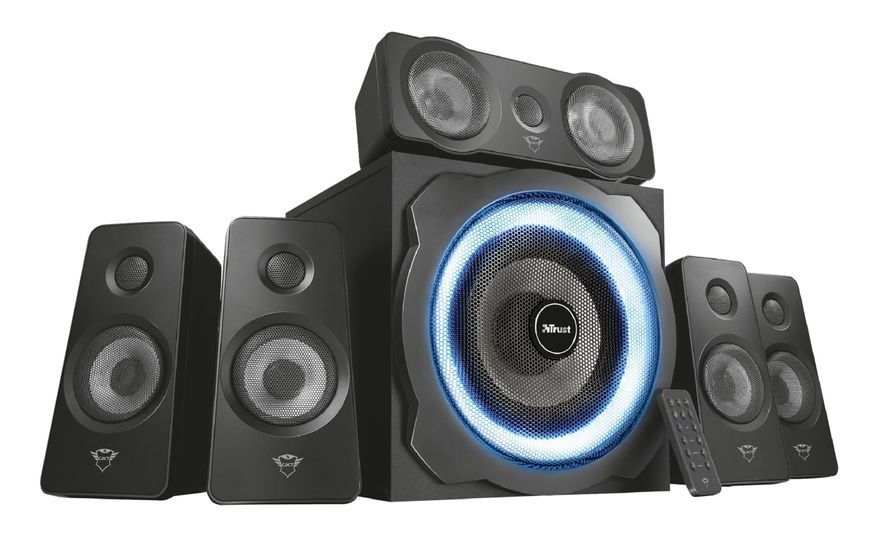 Акустична система Trust GXT 658 Tytan 5.1, 90Вт, AUX, чорний 21738_TRUST фото