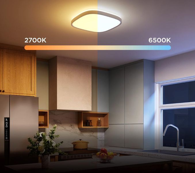 Потолочний світильник Govee H60A4 30cm Smart Square Ceiling Light, RGBWW + RGBIC, WI-FI/Bluetooth, білий H80A4C01 фото