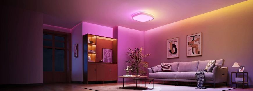 Потолочний світильник Govee H60A4 30cm Smart Square Ceiling Light, RGBWW + RGBIC, WI-FI/Bluetooth, білий H80A4C01 фото