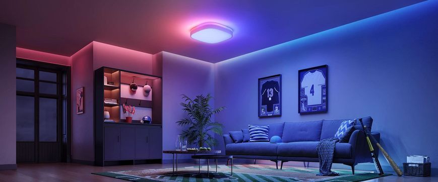 Потолочний світильник Govee H60A4 30cm Smart Square Ceiling Light, RGBWW + RGBIC, WI-FI/Bluetooth, білий H80A4C01 фото