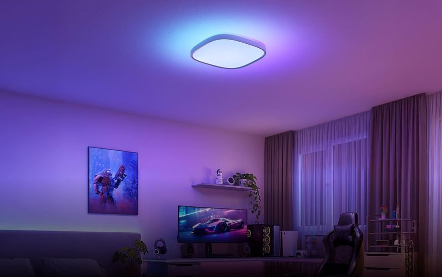 Потолочний світильник Govee H60A4 30cm Smart Square Ceiling Light, RGBWW + RGBIC, WI-FI/Bluetooth, білий H80A4C01 фото