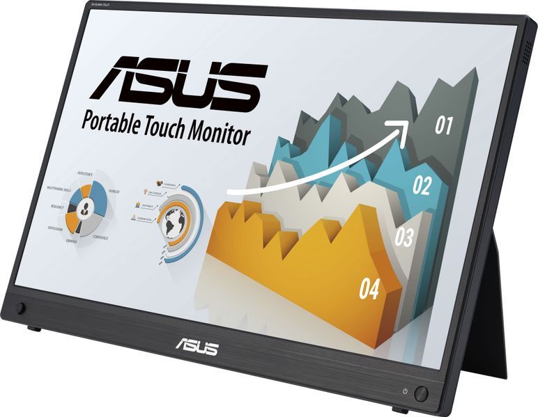 Монітор портативний Asus 15.6" ZenScreen MB16AMTR mHDMI, 2xUSB-C, MM, IPS, 7800mAh, Touch, Case 90LM04S0-B02170 фото