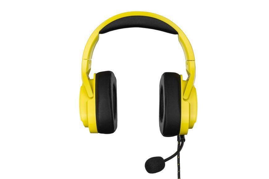 Гарнітура ігрова 2E GAMING HG340, mini-jack/dual 3.5mm, RGB, 2м, жовтий 2E-HG340YW фото
